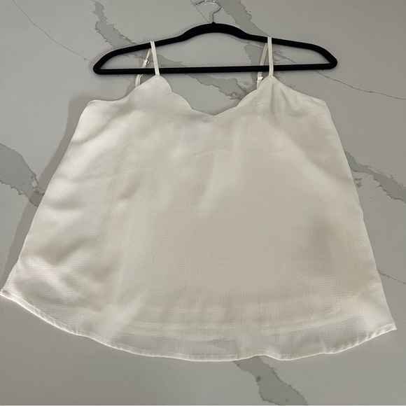 NWOT Allison Joy Ivory scalloped camisole - Picture 2 of 7